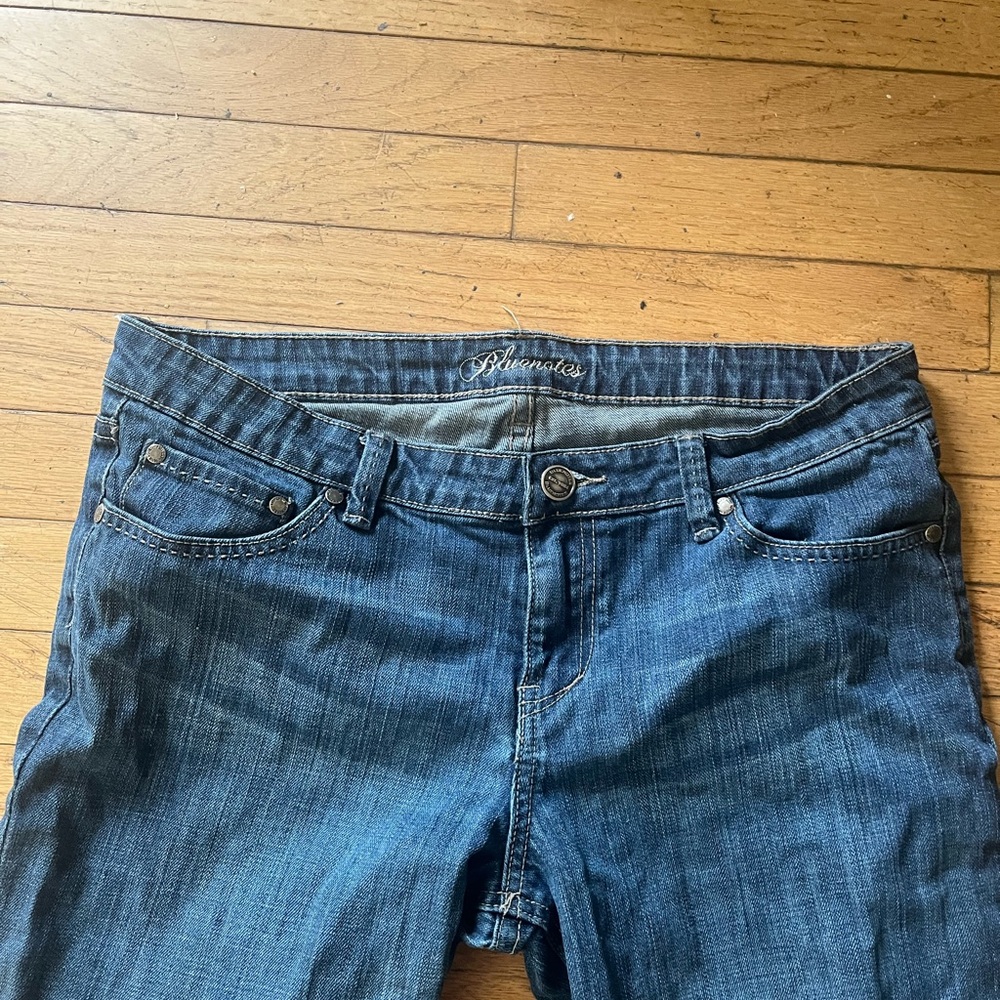 Blue Denim Capris - Picture 2 of 6